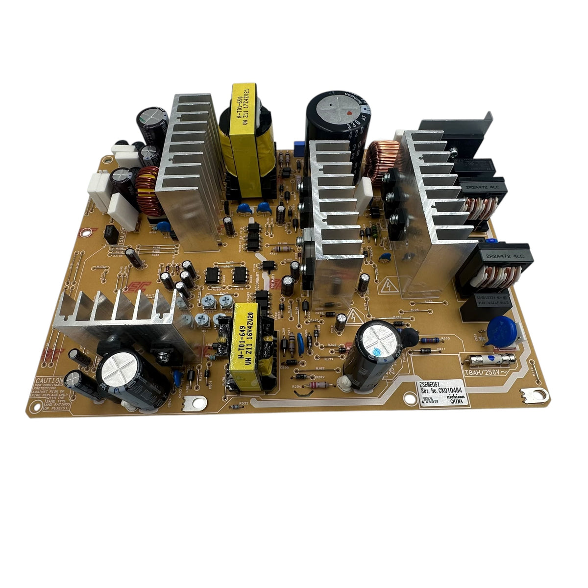 Second view of the Mutoh DG-46873 Power Supply Board showing the connector terminals