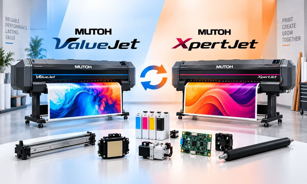 Mutoh ValueJet vs XpertJet: Which Parts Are Actually Interchangeable