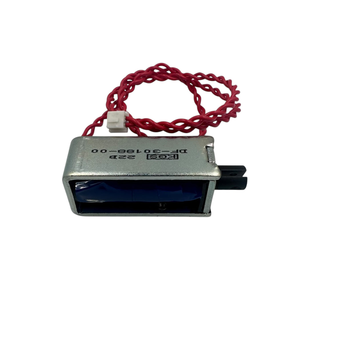 Second view of the Mutoh DH-40176 Wiper Solenoid Assy showing the plunger and mounting bracket
