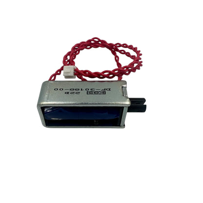 Second view of the Mutoh DH-40176 Wiper Solenoid Assy showing the plunger and mounting bracket